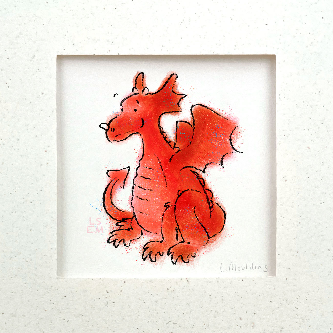 Handmade Red Dragon Card - Image 3