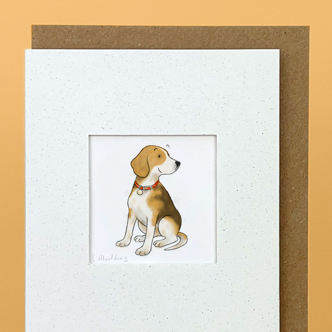 Handmade Beagle Card