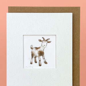 Handmade Goat Card