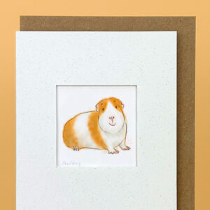 Handmade Guinea Pig Card