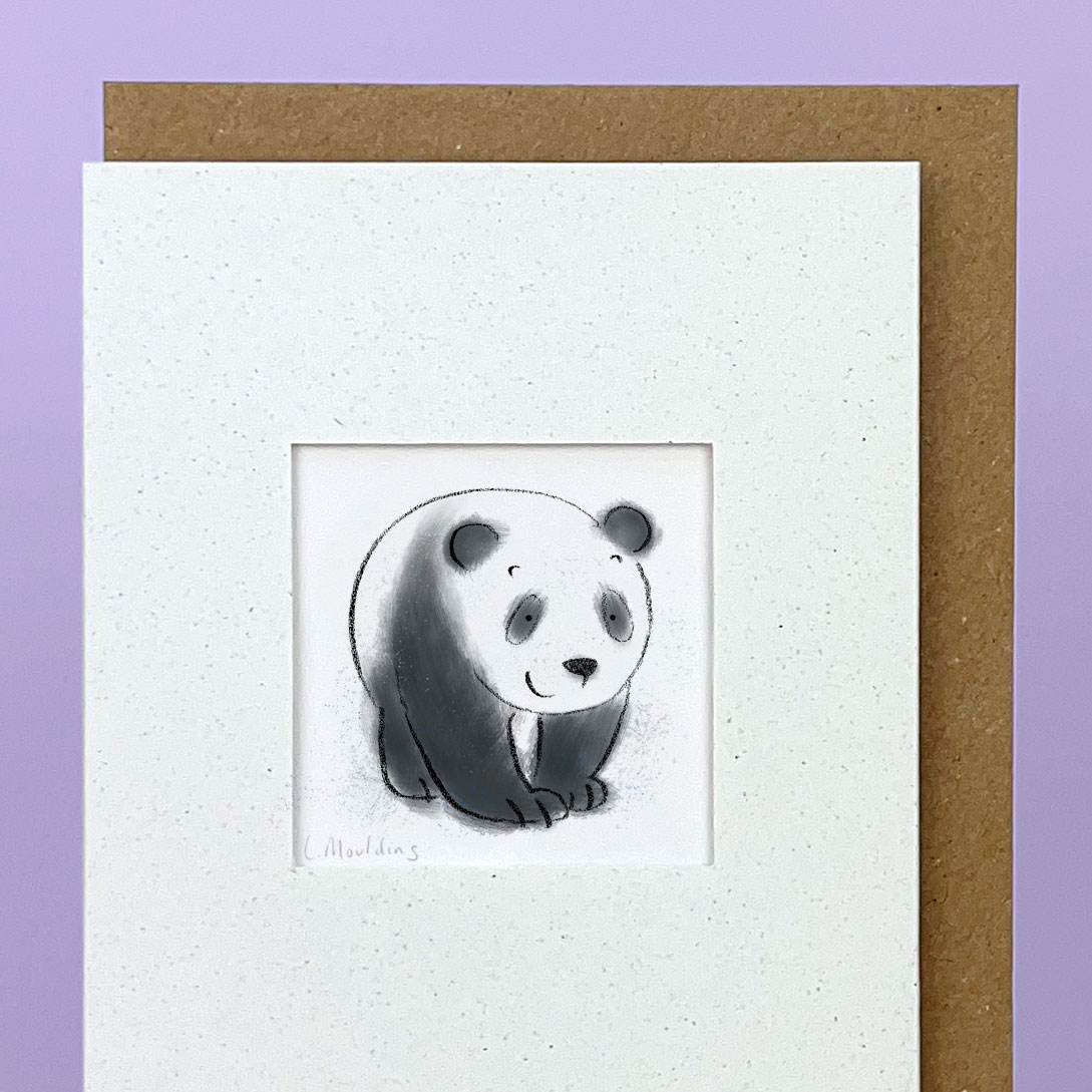 Handmade Panda Card