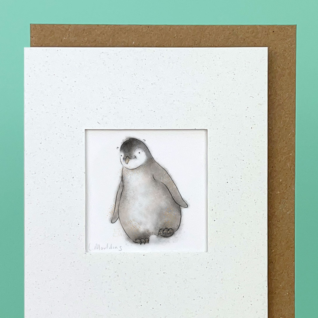 Handmade Penguin Card