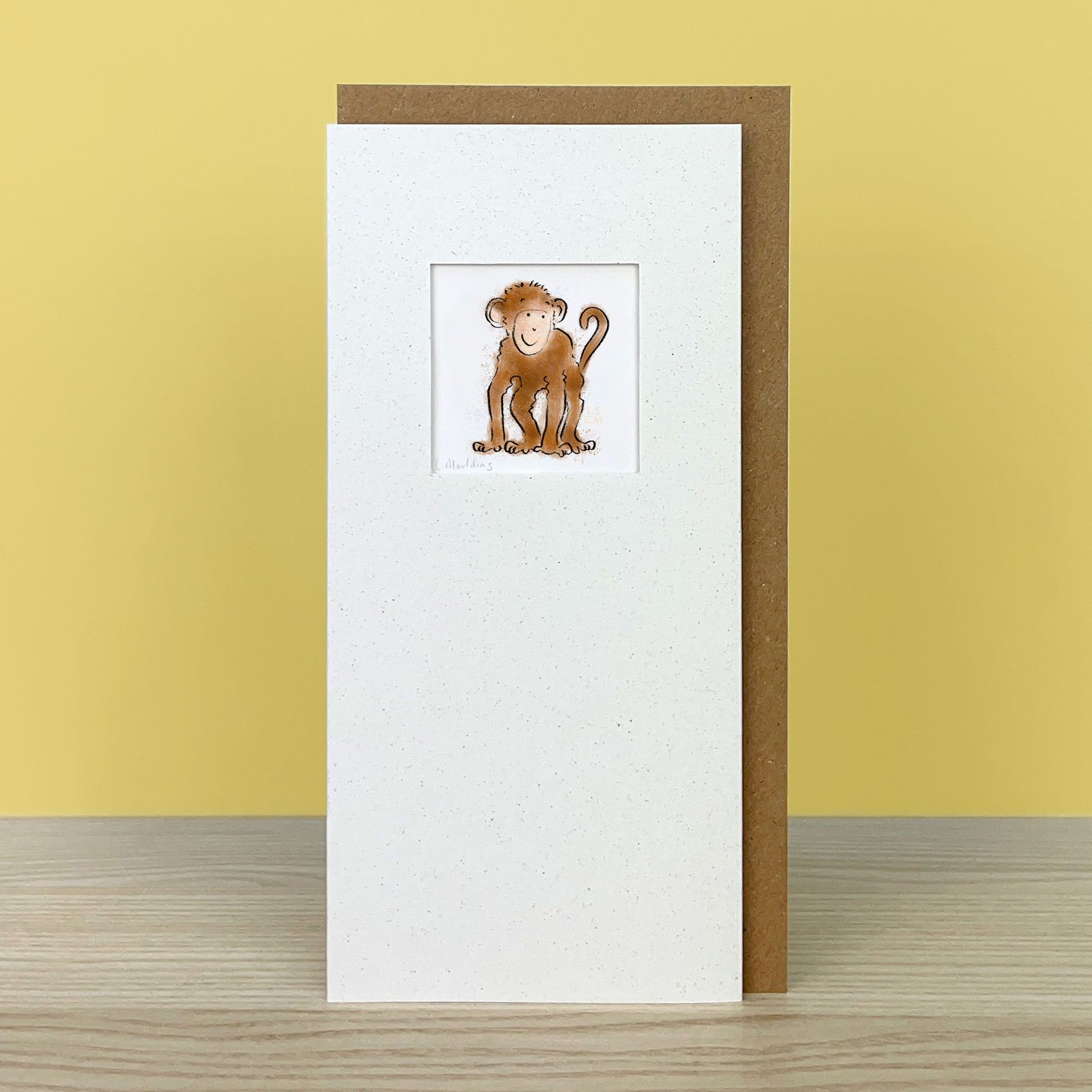 Handmade Monkey Card - Image 2