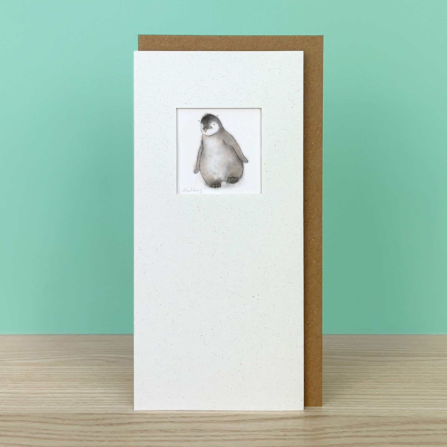 Handmade Penguin Card - Image 2
